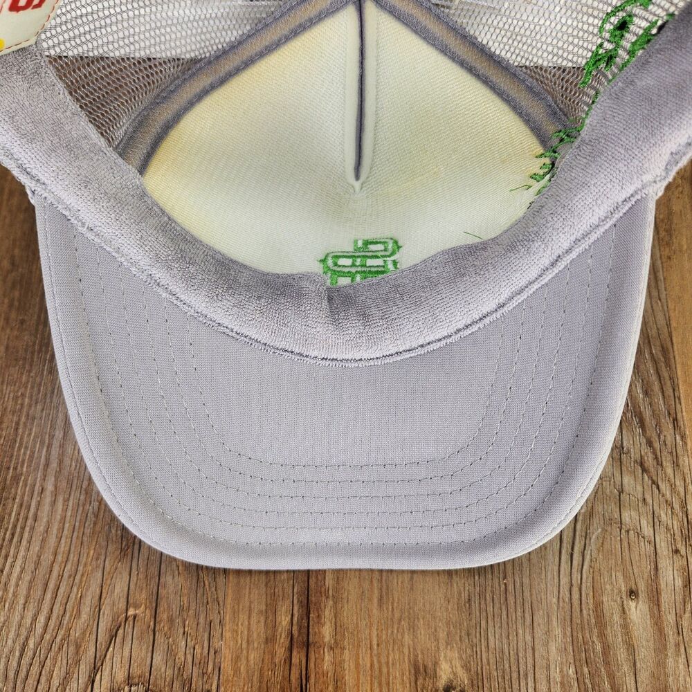 Seager SR Rope Trucker Hat Gray Mesh Snapback "Not My First Rodeo" Ranch Water - Picture 8 of 10